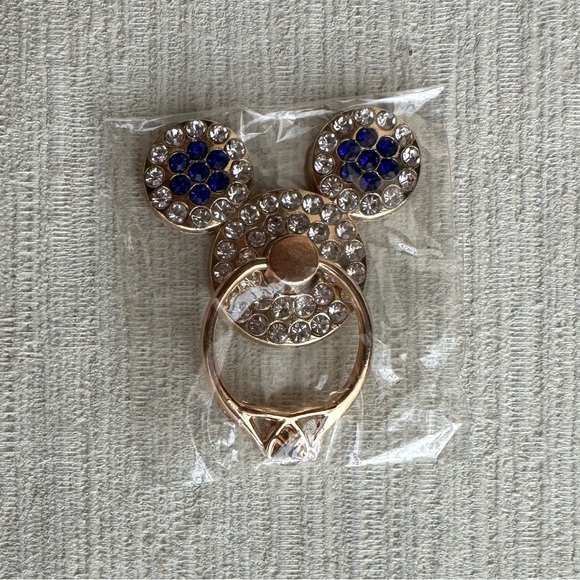 Phone Stand/Ring Mouse Shaped Jeweled - Picture 2 of 4